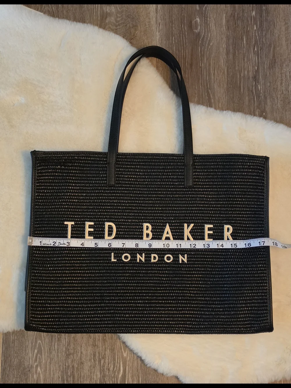 Ted Baker Black Logo Tote Bag NWT